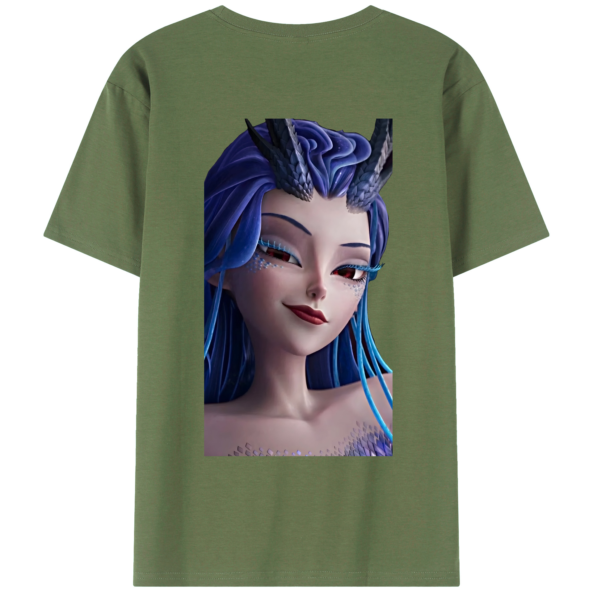 （画像用） Ne Zha 2 ナタ 魔童の大暴れ 綿100％ メンズ半袖Tシャツ（バックプリント） 通気性